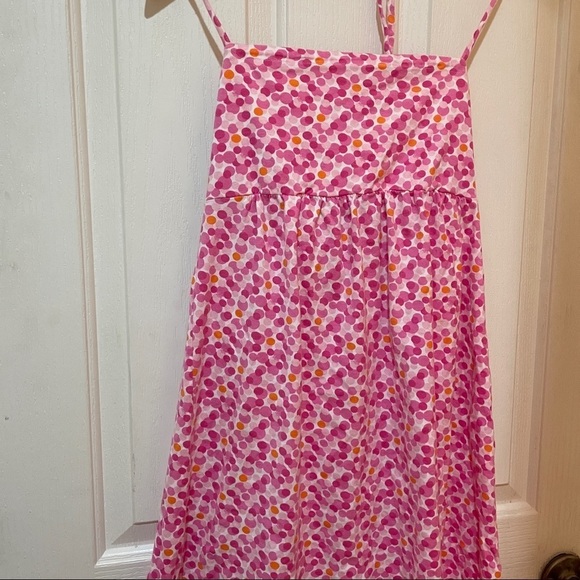 VINTAGE Lilly Pulitzer Dot Halter Summer Dress Small Orange Pink Cotton EUC - Picture 5 of 12